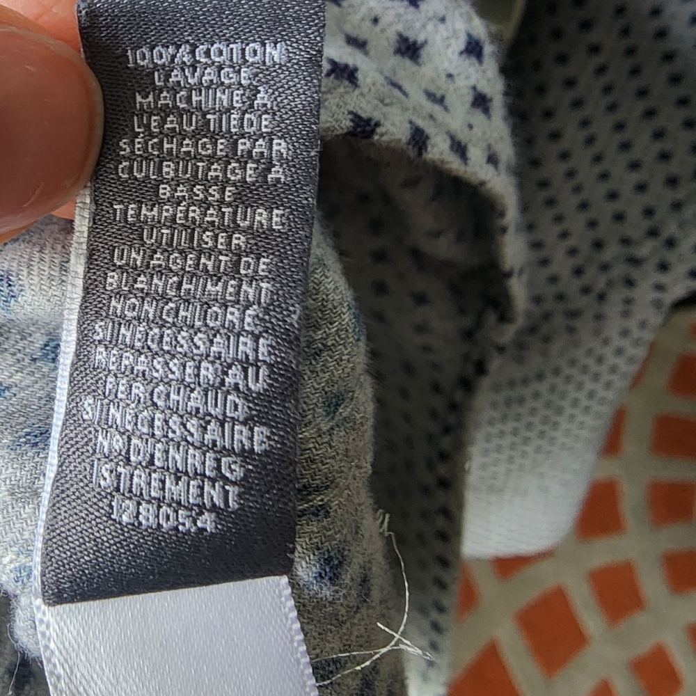 BONOBOS Men's shirt Navy Dot SZ M - Picture 3 of 7
